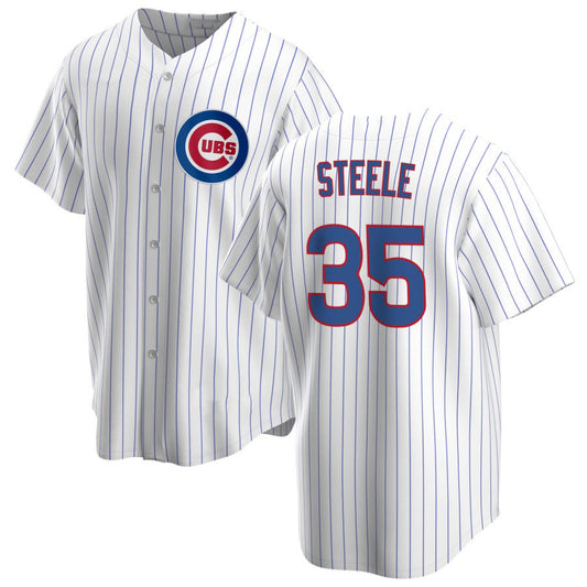 Chicago Cubs #35 Justin Steele Home White RONA Cool Base Jersey
