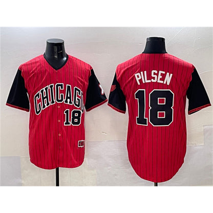 Chicago White Sox #18 Pilsen Red Black RONA 2025 City Connect Limited Stitched Jersey