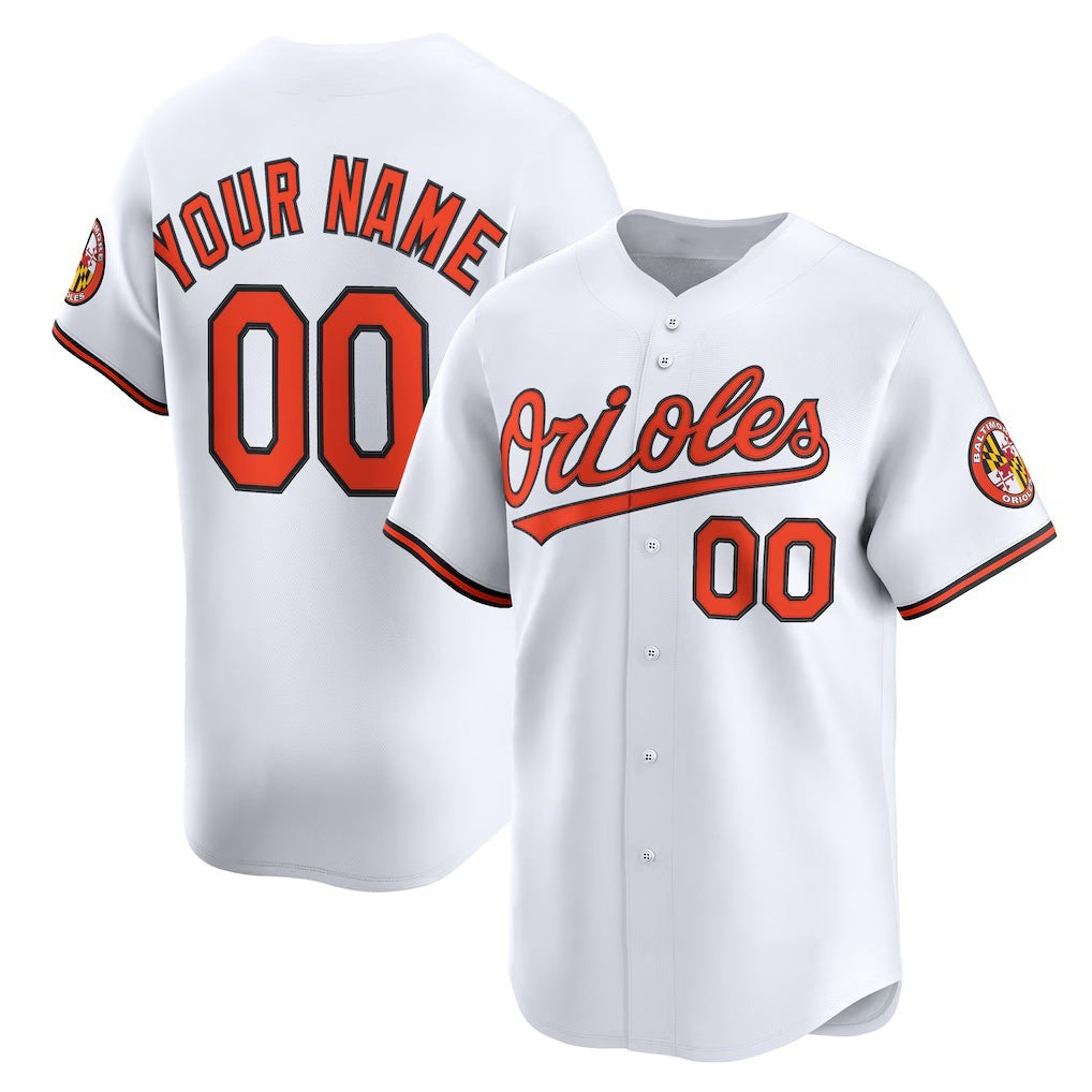 Custom Baltimore Orioles White RONA Home Limited Jersey