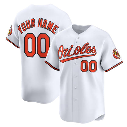 Custom Baltimore Orioles White RONA Home Limited Jersey