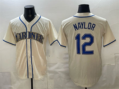 Seattle Mariners #12 Josh Naylor Cream RONA Alternate Stitched Jersey
