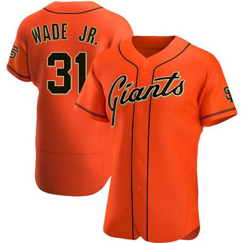 San Francisco Giants #31 LaMonte Wade Jr Orange RONA 2021 Alternate Jersey