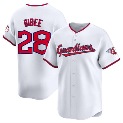 Cleveland Guardians #28 Tanner Bibee White RONA Home Limited Stitched Jersey