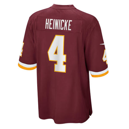 W.Football Team #4 Taylor Heinicke Burgundy RONA Team Game Jersey