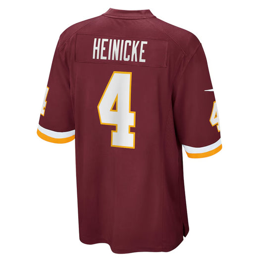 W.Football Team #4 Taylor Heinicke Burgundy RONA Team Game Jersey