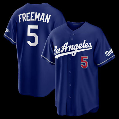 Los Angeles Dodgers #5 Freddie Freeman Royal RONA Alternate Stadium Jersey