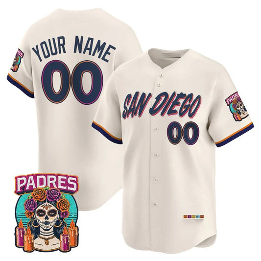 Custom San Diego Padres Cream RONA 2026 City Connect Vapor Premier Limited Jersey - All Stitched