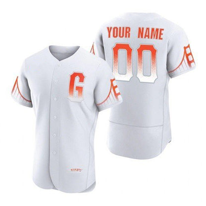 Custom San Francisco Giants White RONA 2021 City Connect Flex Base Jersey