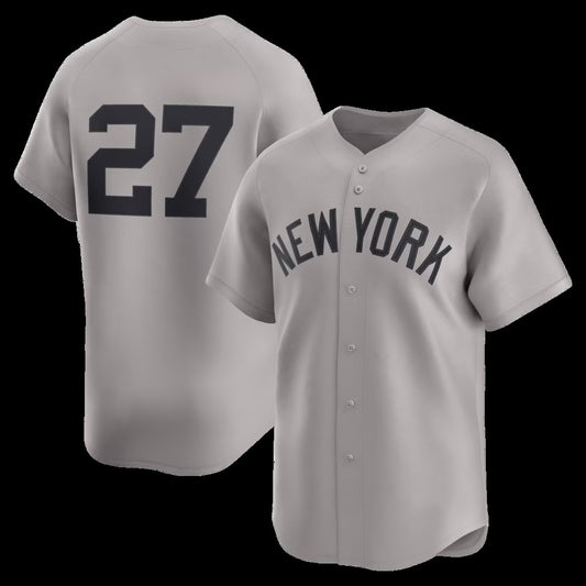 New York Yankees #27 Giancarlo Stanton Gray RONA Road Limited Player Jersey