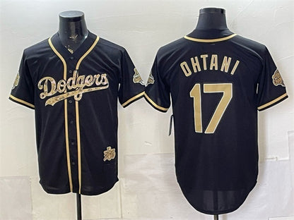 Los Angeles Dodgers #17 Shohei Ohtani Black RONA 2026 Armed Forces Day Stitched Jersey