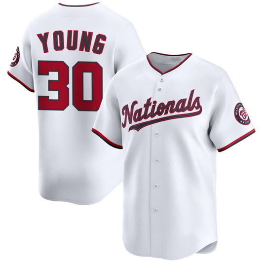 Washington Nationals #30 Jacob Young White RONA 2025 Home Limited Stitched Jersey