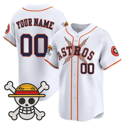 Custom Houston Astros x One Piece White RONA Vapor Premier Limited Jersey - Stitched