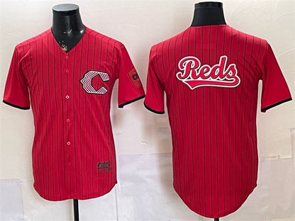 Cincinnati Reds Team Big Logo Red RONA 2026 City Connect Stadium Stitched Jersey