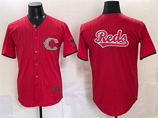 Cincinnati Reds Team Big Logo Red RONA 2026 City Connect Stadium Stitched Jersey