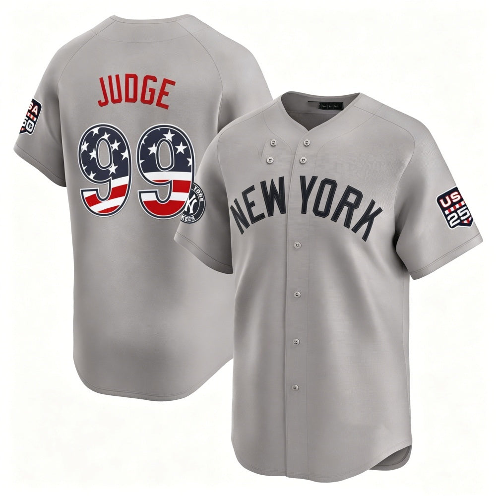 New York Yankees #99 Aaron Judge Gray RONA USA 250 Fourth of July Limited Stitched Jersey