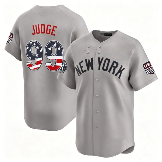 New York Yankees #99 Aaron Judge Gray RONA USA 250 Fourth of July Limited Stitched Jersey