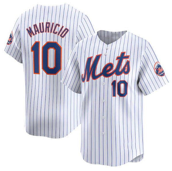 New York Mets #10 Ronny Mauricio White RONA 2024 Home Limited Stitched Jersey
