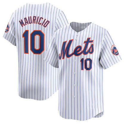 New York Mets #10 Ronny Mauricio White RONA 2024 Home Limited Stitched Jersey