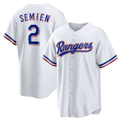Texas Rangers #2 Marcus Semien White RONA Home Replica Player Jersey