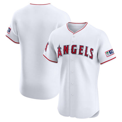 Los Angeles Angels White RONA Home Elite Patch Jersey