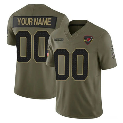 Custom A.Cardinals Active Player Olive RONA 2025 F.U.S.E. Salute to Service Limited Stitched Jersey