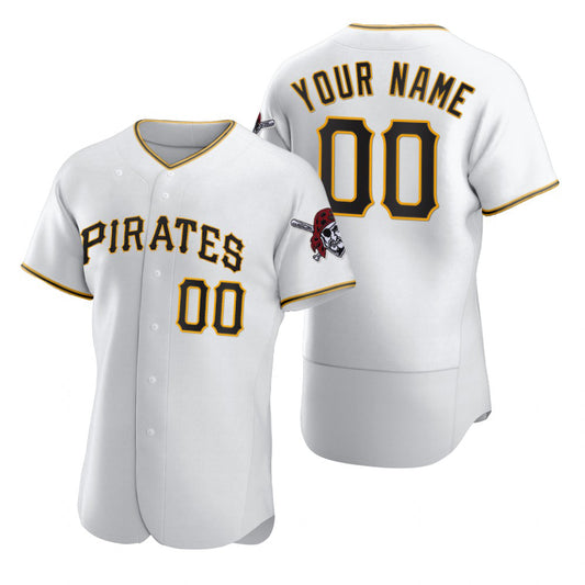 Custom Pittsburgh Pirates White RONA 2020 Stitched Flex Base Jersey