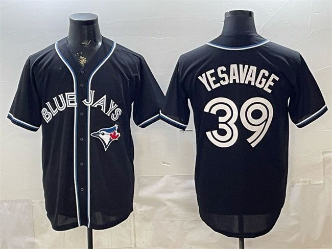 Toronto Blue Jays #39 Trey Yesavage 2026 Fashion Replica Black RONA Out Stitched Jersey