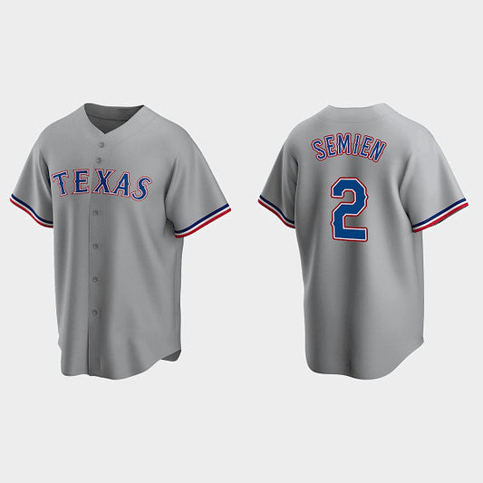 Texas Rangers #2 Marcus Semien Gray RONA Cool Base Stitched Jersey