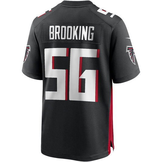 A.Falcons #56 Keith Brooking Black RONA Game Retired Player Jersey